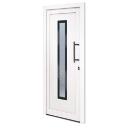 vidaXL Haustür Weiß 88x200 cm PVC