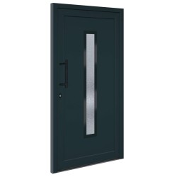 vidaXL Haustür Anthrazit 108x200 cm PVC