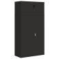 vidaXL Aktenschrank Schwarz 90x40x180 cm Stahl vidaXL Aktenschrank Schwarz 90x40x180 cm Stahl