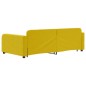 vidaXL Tagesbett Ausziehbar mit Schubladen Gelb 100x200 cm Samt vidaXL Tagesbett Ausziehbar mit Schubladen Gelb 100x200 cm Samt