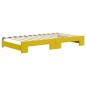 vidaXL Tagesbett Ausziehbar mit Schubladen Gelb 100x200 cm Samt vidaXL Tagesbett Ausziehbar mit Schubladen Gelb 100x200 cm Samt