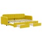 vidaXL Tagesbett Ausziehbar mit Schubladen Gelb 80x200 cm Samt vidaXL Tagesbett Ausziehbar mit Schubladen Gelb 80x200 cm Samt
