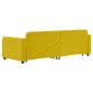 vidaXL Tagesbett Ausziehbar mit Schubladen Gelb 80x200 cm Samt vidaXL Tagesbett Ausziehbar mit Schubladen Gelb 80x200 cm Samt