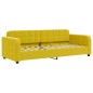 vidaXL Tagesbett Ausziehbar mit Schubladen Gelb 80x200 cm Samt vidaXL Tagesbett Ausziehbar mit Schubladen Gelb 80x200 cm Samt