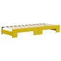 vidaXL Tagesbett Ausziehbar mit Schubladen Gelb 80x200 cm Samt vidaXL Tagesbett Ausziehbar mit Schubladen Gelb 80x200 cm Samt