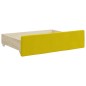 vidaXL Tagesbett Ausziehbar mit Schubladen Gelb 80x200 cm Samt vidaXL Tagesbett Ausziehbar mit Schubladen Gelb 80x200 cm Samt