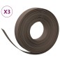vidaXL Rasenkanten 3 Stk. Braun 10 m 10 cm Polyethylen vidaXL Rasenkanten 3 Stk. Braun 10 m 10 cm Polyethylen