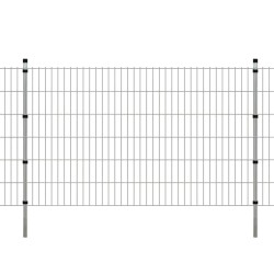 vidaXL Zaunpfosten 10 Stk. Silbern 170 cm Verzinkter Stahl