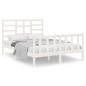 vidaXL Massivholzbett Weiß 120x190 cm vidaXL Massivholzbett Weiß 120x190 cm