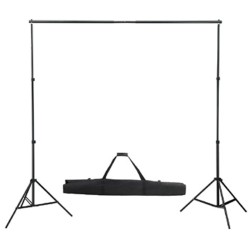 vidaXL Fotohintergrund-System 300 x 300 cm Weiß