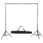 vidaXL Fotohintergrund-System 300 x 300 cm Weiß vidaXL Fotohintergrund-System 300 x 300 cm Weiß