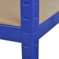 2 x Regal Lagerregal Steckregal Metallregal Kellerregal Blau 2 x Regal Lagerregal Steckregal Metallregal Kellerregal Blau