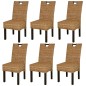 vidaXL Esszimmerstühle 6 Stk. Kubu-Rattan Mangoholz vidaXL Esszimmerstühle 6 Stk. Kubu-Rattan Mangoholz