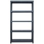 vidaXL Lagerregale 2 Stk. Schwarz 500 kg 100 x 40 x 180 cm Kunststoff vidaXL Lagerregale 2 Stk. Schwarz 500 kg 100 x 40 x 180 cm Kunststoff