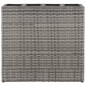 vidaXL Garten-Hochbeet mit 4 Töpfen 2 Stk. Poly Rattan Grau vidaXL Garten-Hochbeet mit 4 Töpfen 2 Stk. Poly Rattan Grau