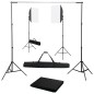 vidaXL Fotostudio-Set mit Softboxen und Hintergrundsystem vidaXL Fotostudio-Set mit Softboxen und Hintergrundsystem