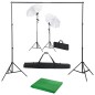 vidaXL Fotostudio-Set mit Hintergrund, Leuchten und Schirmen vidaXL Fotostudio-Set mit Hintergrund, Leuchten und Schirmen
