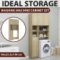 vidaXL Waschmaschinenschrank-Set Sonoma-Eiche Holzwerkstoff vidaXL Waschmaschinenschrank-Set Sonoma-Eiche Holzwerkstoff