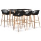 vidaXL 7-tlg. Bar-Set Schwarz vidaXL 7-tlg. Bar-Set Schwarz