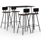 vidaXL 5-tlg. Bar-Set Schwarz vidaXL 5-tlg. Bar-Set Schwarz