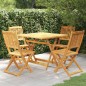 vidaXL 5-tlg. Garten-Essgruppe Klappbar Massivholz Akazie vidaXL 5-tlg. Garten-Essgruppe Klappbar Massivholz Akazie