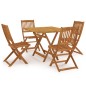 vidaXL 5-tlg. Garten-Essgruppe Klappbar Massivholz Akazie vidaXL 5-tlg. Garten-Essgruppe Klappbar Massivholz Akazie
