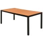vidaXL 7-tlg. Garten-Essgruppe PVC Rattan Schwarz und Braun vidaXL 7-tlg. Garten-Essgruppe PVC Rattan Schwarz und Braun