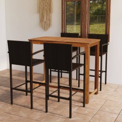 vidaXL 5-tlg. Gartenbar-Set Braun