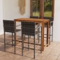 vidaXL 5-tlg. Gartenbar-Set Grau vidaXL 5-tlg. Gartenbar-Set Grau