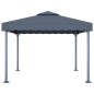 vidaXL Pavillon mit LED-Lichterkette 300x300 cm Anthrazit Aluminium vidaXL Pavillon mit LED-Lichterkette 300x300 cm Anthrazit Aluminium