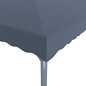 vidaXL Pavillon mit LED-Lichterkette 300x300 cm Anthrazit Aluminium vidaXL Pavillon mit LED-Lichterkette 300x300 cm Anthrazit Aluminium