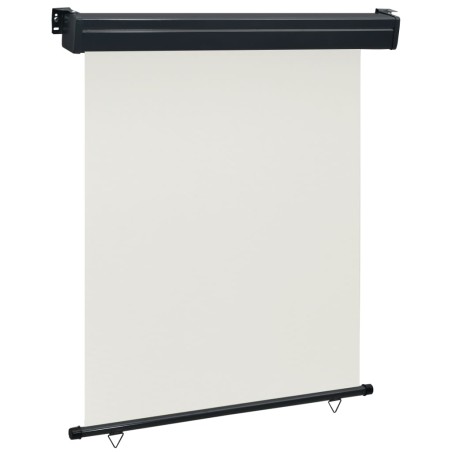 vidaXL Balkon-Seitenmarkise 140 × 250 cm Creme