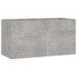 vidaXL Badmöbel-Set Betongrau Holzwerkstoff vidaXL Badmöbel-Set Betongrau Holzwerkstoff
