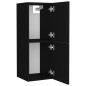 vidaXL Badmöbel-Set Schwarz Holzwerkstoff vidaXL Badmöbel-Set Schwarz Holzwerkstoff