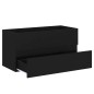 vidaXL Waschbeckenunterschrank mit Einbaubecken Schwarz Holzwerkstoff vidaXL Waschbeckenunterschrank mit Einbaubecken Schwarz Holzwerkstoff