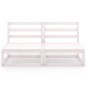 vidaXL 2-Sitzer-Gartensofa Weiß Kiefer Massivholz vidaXL 2-Sitzer-Gartensofa Weiß Kiefer Massivholz
