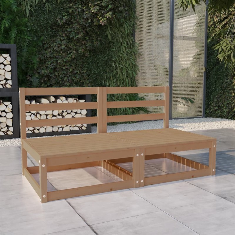 vidaXL 2-Sitzer-Gartensofa Honigbraun Massivholz Kiefer vidaXL 2-Sitzer-Gartensofa Honigbraun Massivholz Kiefer
