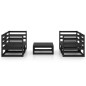vidaXL 5-tlg. Garten-Lounge-Set Schwarz Massivholz Kiefer vidaXL 5-tlg. Garten-Lounge-Set Schwarz Massivholz Kiefer