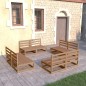 vidaXL 8-tlg. Garten-Lounge-Set Honigbraun Massivholz Kiefer vidaXL 8-tlg. Garten-Lounge-Set Honigbraun Massivholz Kiefer