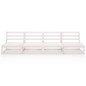vidaXL 4-Sitzer-Gartensofa Weiß Kiefer Massivholz vidaXL 4-Sitzer-Gartensofa Weiß Kiefer Massivholz