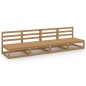 vidaXL 4-Sitzer-Gartensofa Honigbraun Massivholz Kiefer vidaXL 4-Sitzer-Gartensofa Honigbraun Massivholz Kiefer