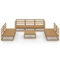 vidaXL 8-tlg. Garten-Lounge-Set Honigbraun Massivholz Kiefer vidaXL 8-tlg. Garten-Lounge-Set Honigbraun Massivholz Kiefer