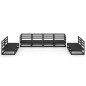 vidaXL 8-tlg. Garten-Lounge-Set Schwarz Massivholz Kiefer vidaXL 8-tlg. Garten-Lounge-Set Schwarz Massivholz Kiefer