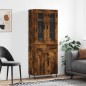 vidaXL Highboard Räuchereiche 69,5x34x180 cm Holzwerkstoff vidaXL Highboard Räuchereiche 69,5x34x180 cm Holzwerkstoff