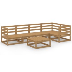 vidaXL 6-tlg. Garten-Lounge-Set Honigbraun Massivholz Kiefer