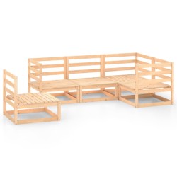 vidaXL 5-tlg. Garten-Lounge-Set Massivholz Kiefer