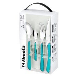 Amefa 24-tlg. Besteckset Eclat Türkis