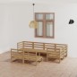 vidaXL 7-tlg. Garten-Lounge-Set Honigbraun Massivholz Kiefer vidaXL 7-tlg. Garten-Lounge-Set Honigbraun Massivholz Kiefer