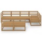 vidaXL 7-tlg. Garten-Lounge-Set Honigbraun Massivholz Kiefer vidaXL 7-tlg. Garten-Lounge-Set Honigbraun Massivholz Kiefer