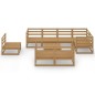 vidaXL 9-tlg. Garten-Lounge-Set Honigbraun Massivholz Kiefer vidaXL 9-tlg. Garten-Lounge-Set Honigbraun Massivholz Kiefer